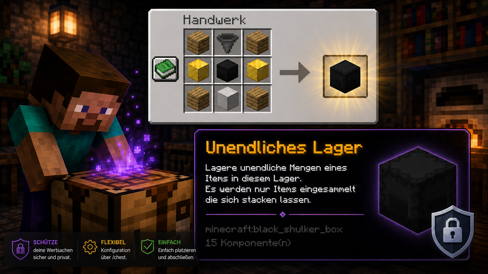 Crafting-Rezept für die Unendliche Shulker-Kiste